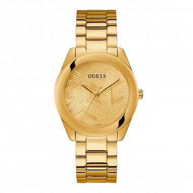 GUESS CUBED ΡΟΛΟΙ ΜΠΑΤΑΡΙΑΣ ΜΕ ΜΕΤΑΛΛΙΚΟ ΜΠΡΑΣΕΛΕ GW0606L2