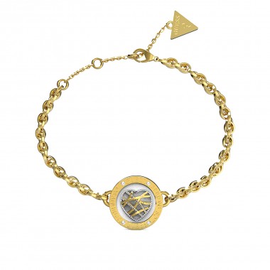 GUESS HEART CAGE ΒΡΑΧΙΟΛΙ ΜΕ ΚΑΡΔΙΑ ΚΑΙ ΖΙΡΓΚΟΝ ΚΩΔ: JUBB03108JWYGWHL