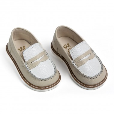 Ever Kid Βαπτιστικά Loafers Εκρού A419E