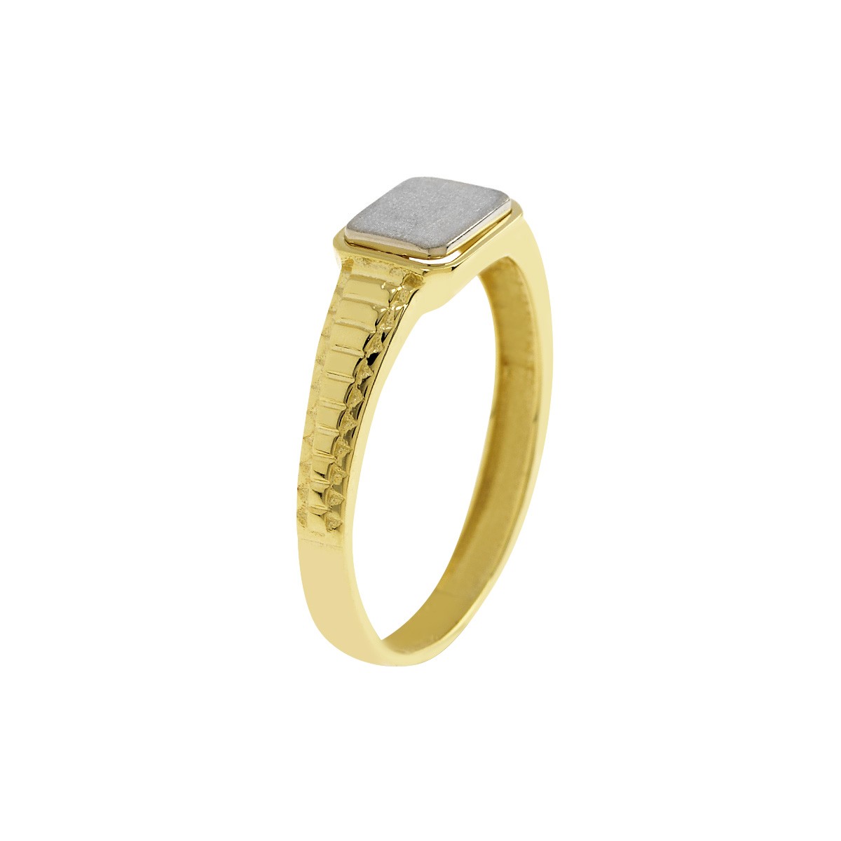 Δακτυλίδι Ανδρικό Χρυσό Κ9 με Πλάκα Κωδ: 401151