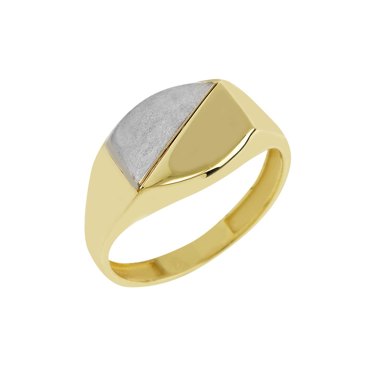 Δακτυλίδι Ανδρικό Χρυσό Κ9 με Πλάκα Κωδ: 401152