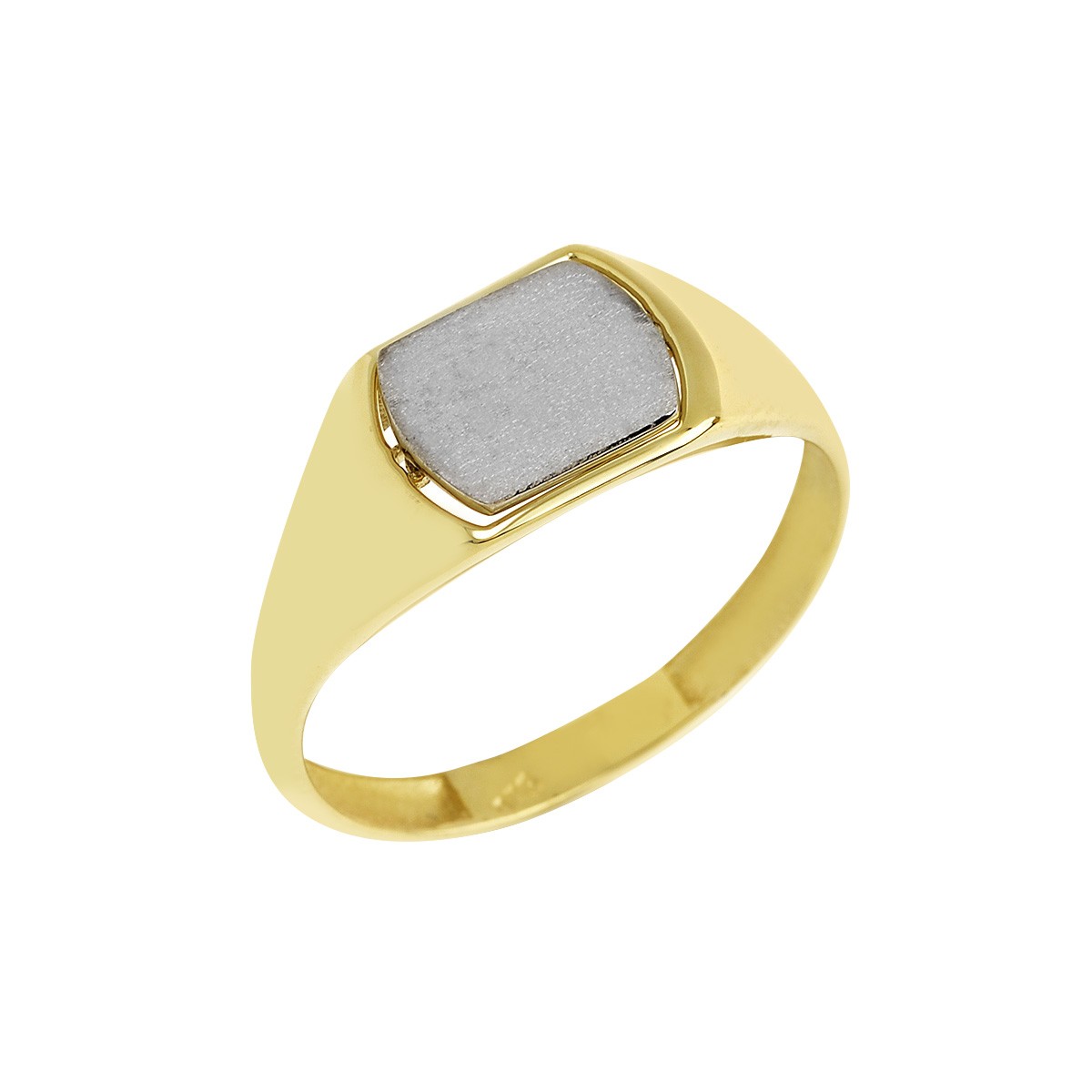 Δακτυλίδι Ανδρικό Χρυσό Κ9 με Πλάκα Κωδ: 401153