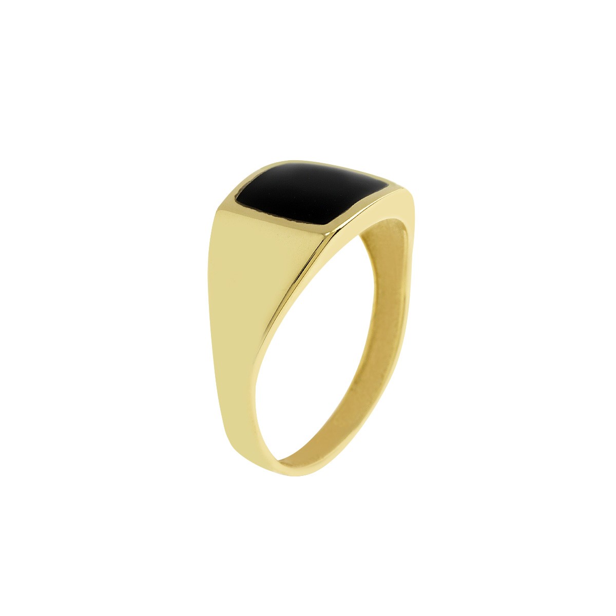 Δακτυλίδι Ανδρικό Χρυσό Κ9 με Πλάκα Κωδ: 401154