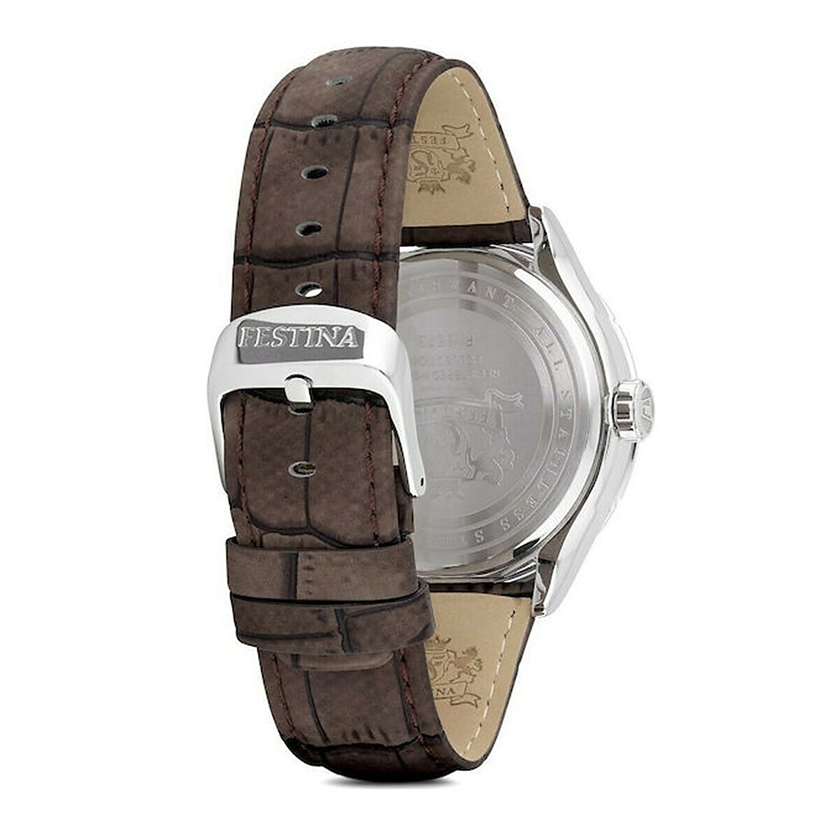 Festina Mens Watch Ρολόι Μπαταρίας με Δερμάτινο Λουρί