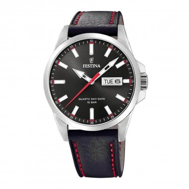 Festina Mens Classic Ρολόι Μπαταρίας με Δερμάτινο Λουρί F20358/4