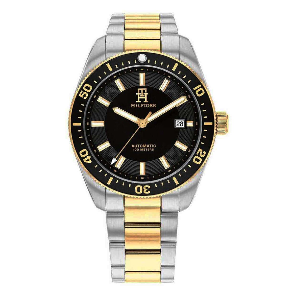 Tommy Hilfiger Lance Automatic Αυτόματο Ρολόι με Δίχρωμο Μπρασελέ Κωδ: 1710552