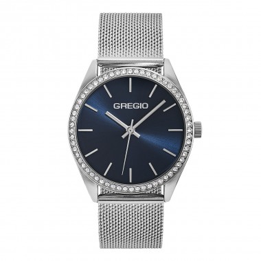 Gregio Bianca Ρολόι Μπαταρίας με Μπρασελέ Mesh Band Κωδ: GR370011