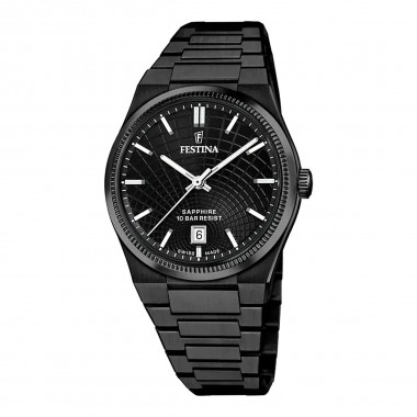 FESTINA Swiss Made Ρολόι Μπαταρίας με Μεταλλικό Μπρασελέ Κωδ: F20080/1