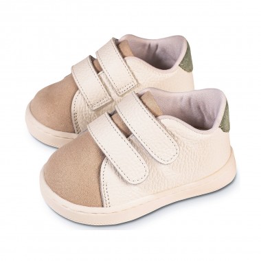 Sneakers PRI2113 Λευκό Μπεζ Μέντα