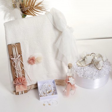 Σετ Βάπτισης με Ρούχα για Κορίτσι με Θέμα Ουράνιο Τόξο Τεμ 15 ΚΩΔ: 601509