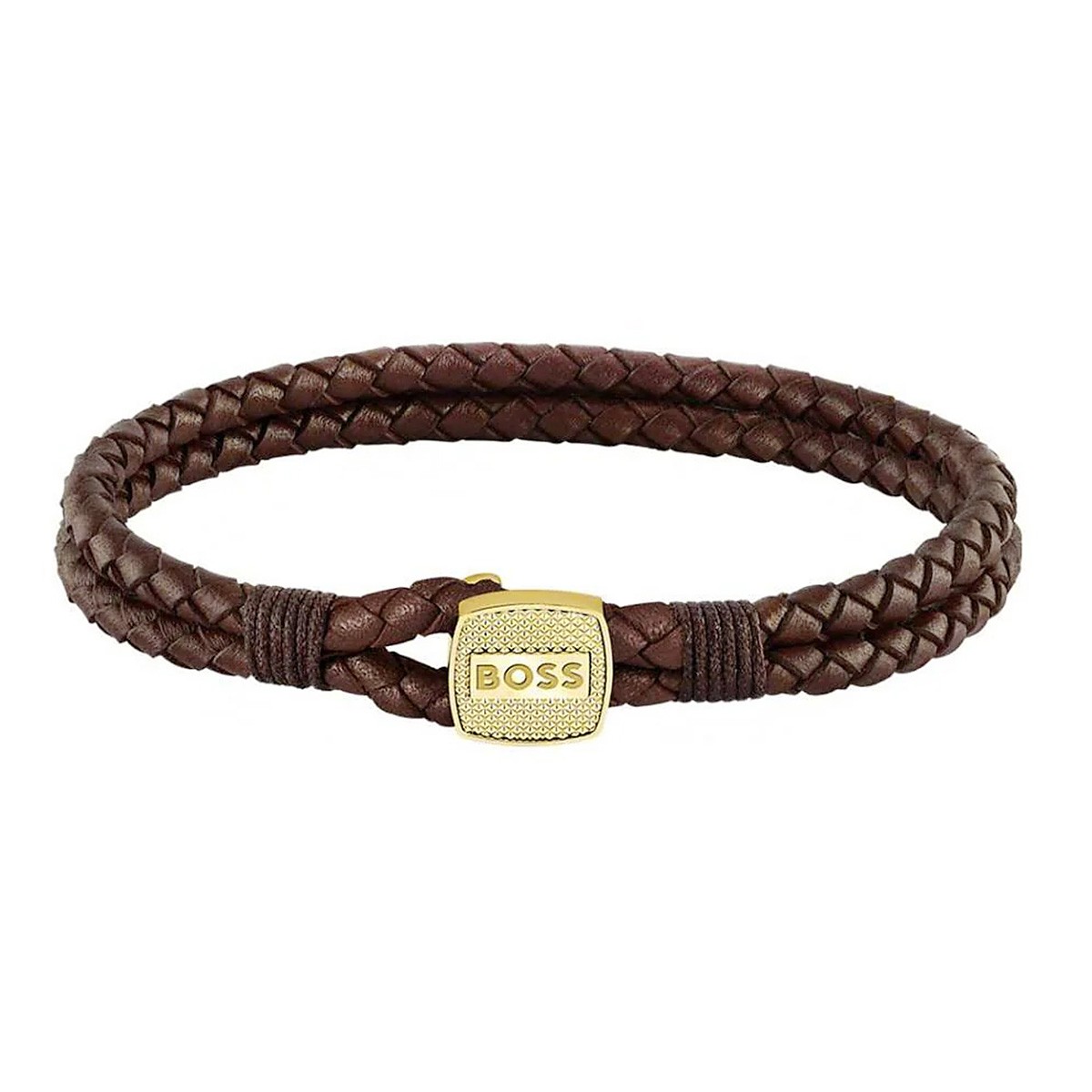 Hugo Boss Βραχιόλι Δερμάτινο με Ατσάλινο Διακοσμητικό Κωδ: 1580667M