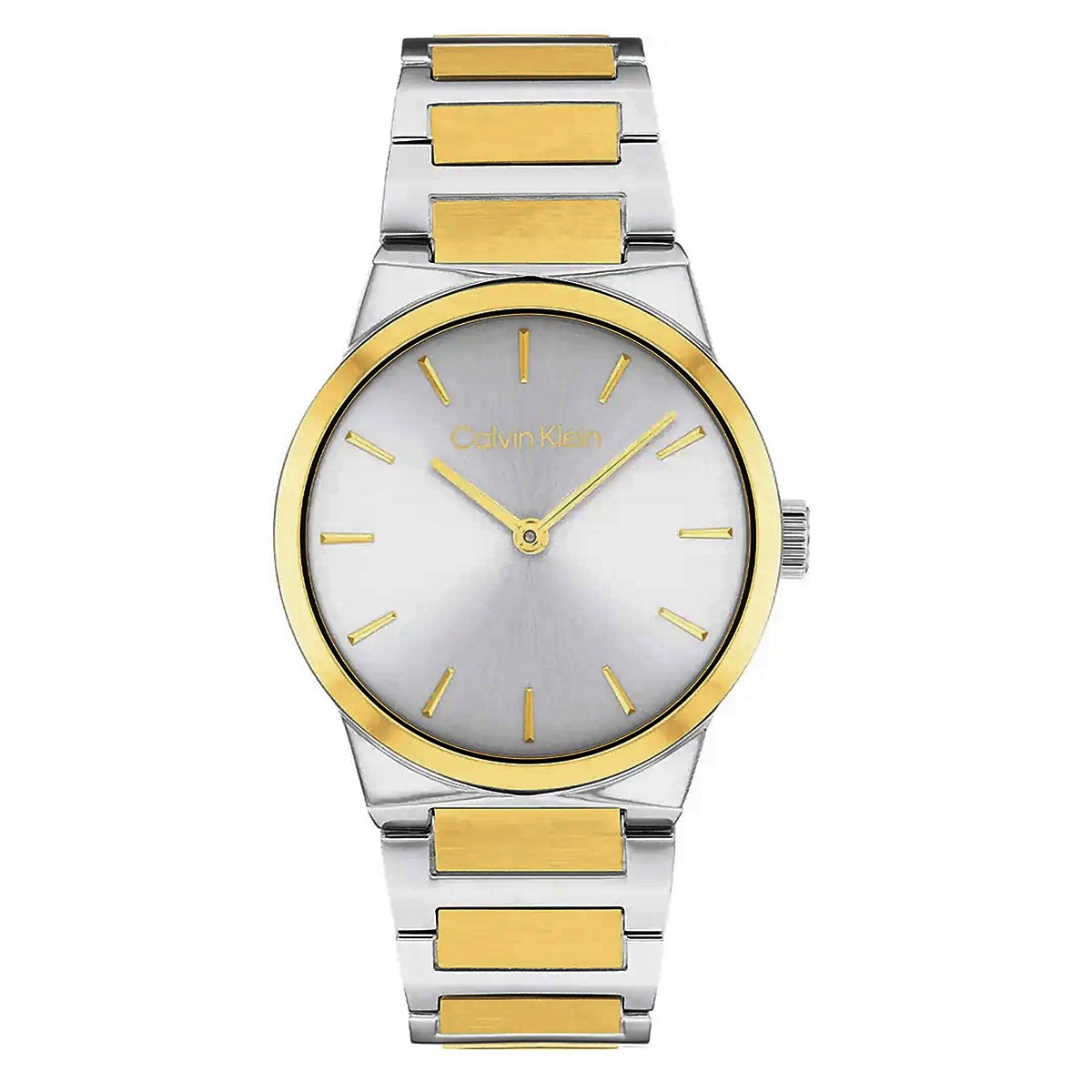 CALVIN KLEIN Linear Elegance Ρολόι Μπαταρίας με Μεταλλικό Μπρασελέ Κωδ: 25100113