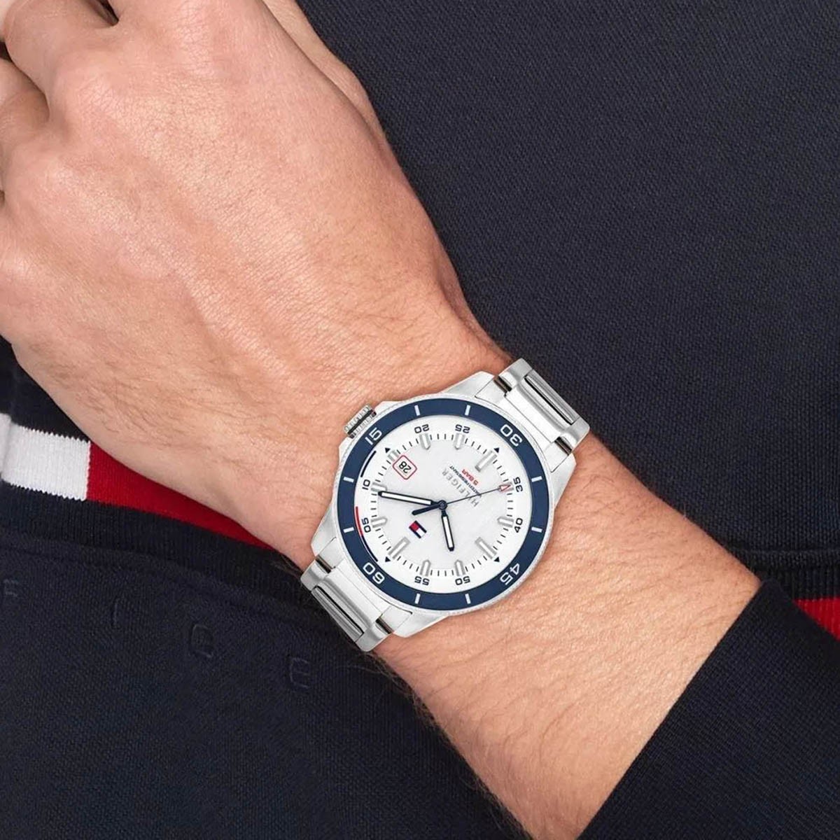 TOMMY HILFIGER Remy Ρολόι Μπαταρίας με Μεταλλικό Μπρασελέ Κωδ: 1792227