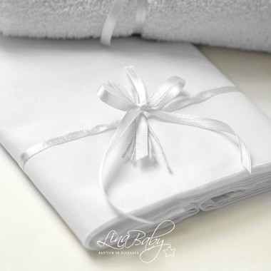 Βαπτιστικά Λαδόπανα Lina Baby Simple & Elegant Κωδ: 136 Λευκό