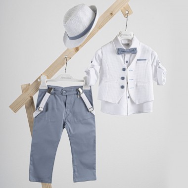 Βαπτιστικό κοστούμι Piccolino Lorenzo σε χρώμα Light blue