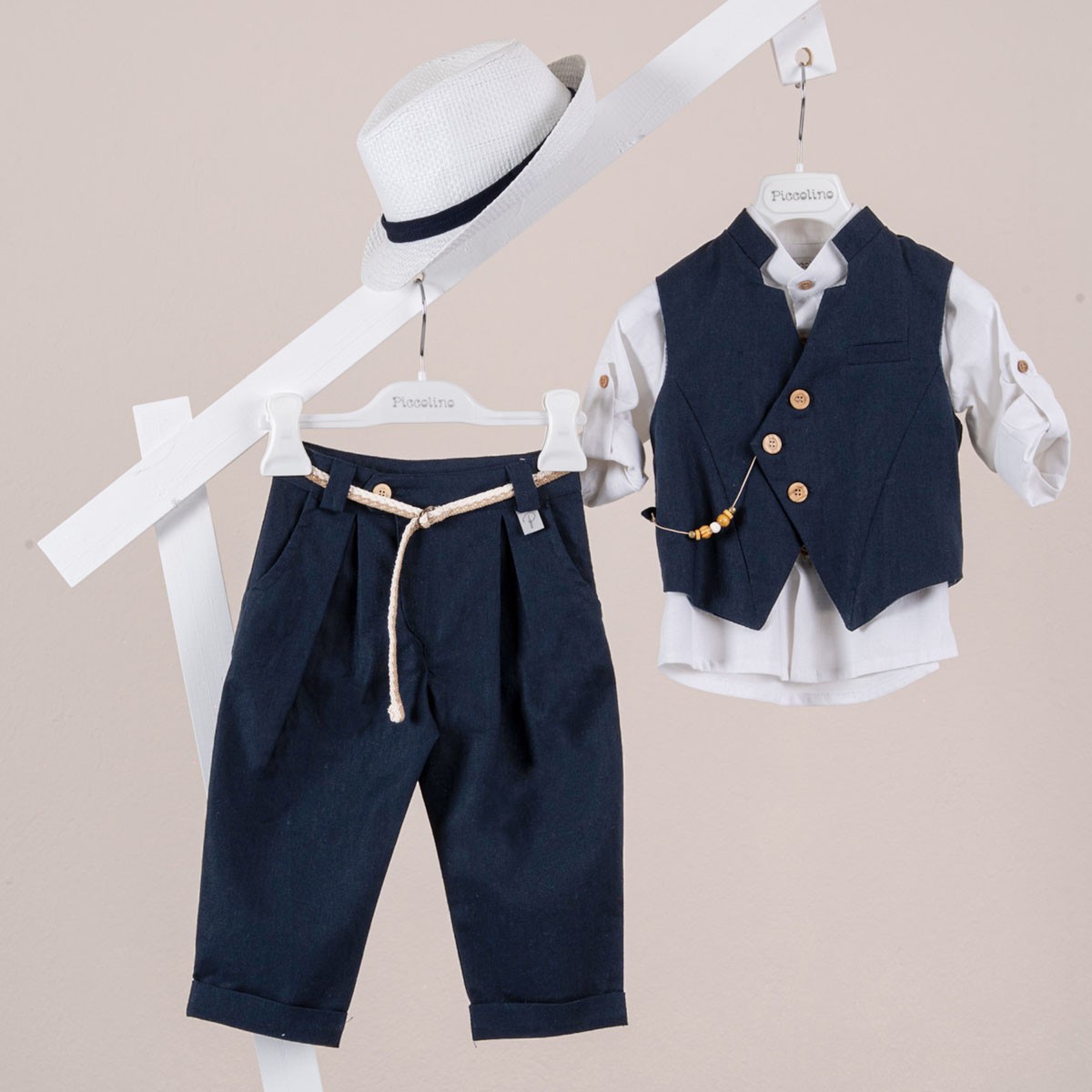 Βαπτιστικό κοστούμι Piccolino Enrique σε χρώμα Navy