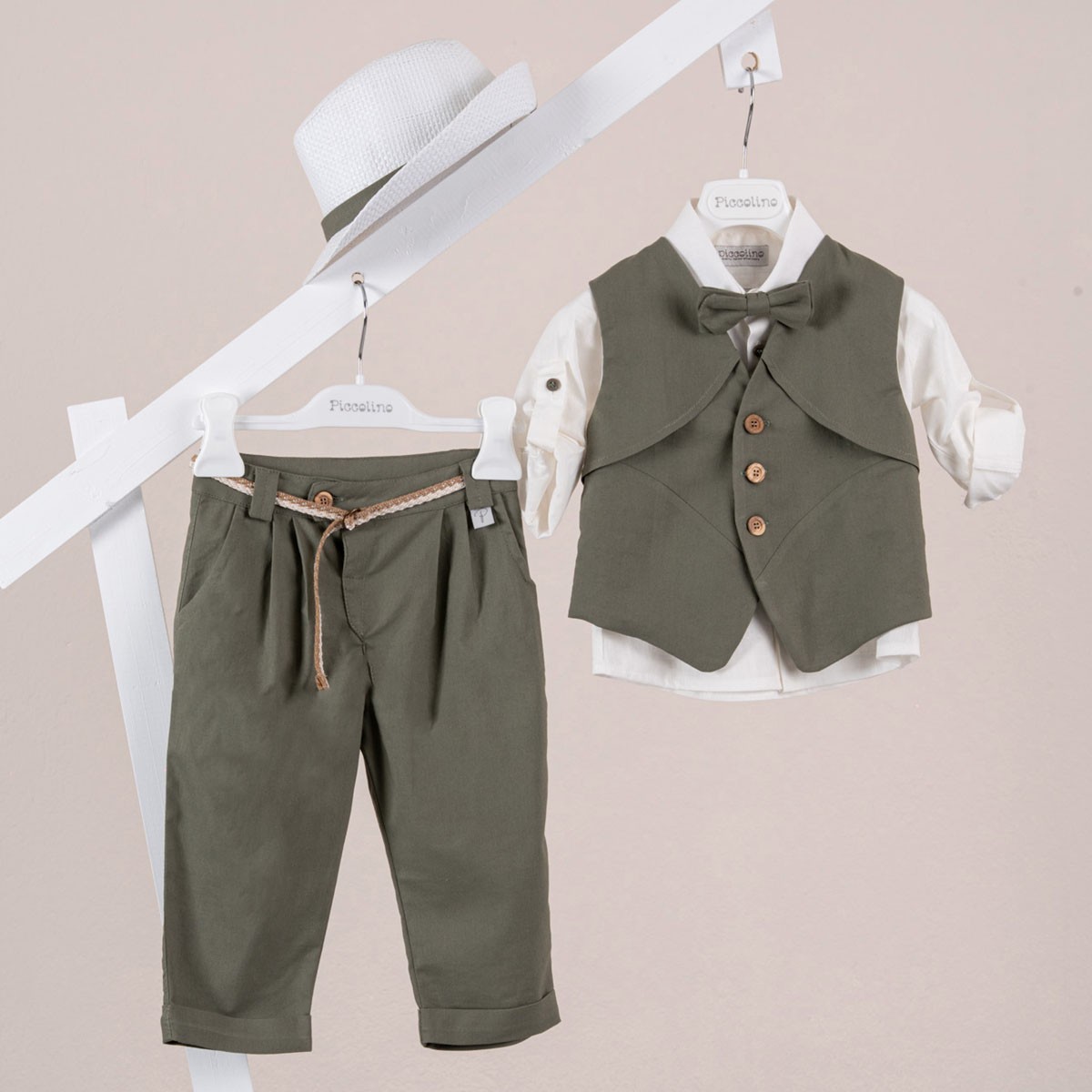 Κοστούμι  Piccolino Riccardo σε χρώμα Olive