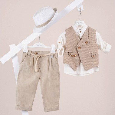 Κοστούμι  Piccolino Emilio σε χρώμα Beige