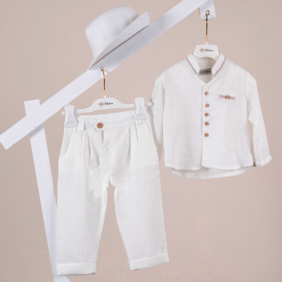 Κοστούμι  Piccolino Parker σε χρώμα Off white