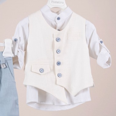 Βαπτιστικό κοστούμι Piccolino Thomas σε χρώμα Light Blue