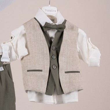 Κοστούμι  Piccolino Alessio σε χρώμα Olive