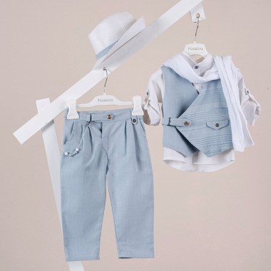 Βαπτιστικό κοστούμι Piccolino Jose σε χρώμα Light blue