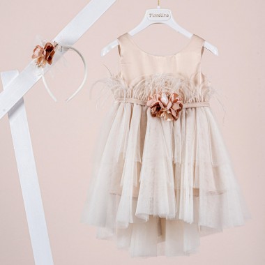 Βαπτιστικό φόρεμα Piccolino Tiffany Champagne