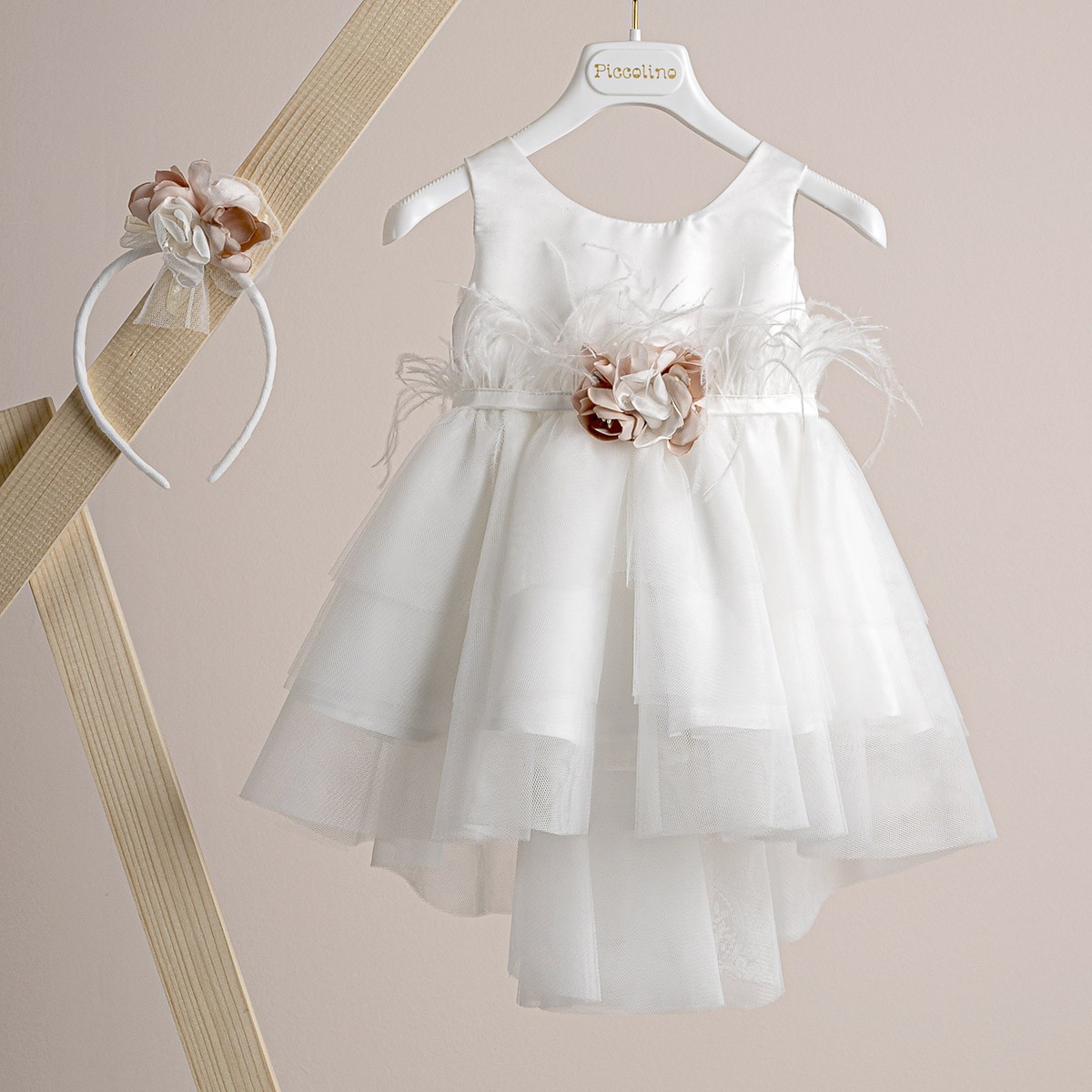 Βαπτιστικό φόρεμα Piccolino Tiffany Ivory