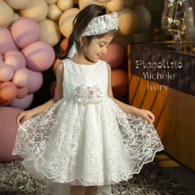 Βαπτιστικό φόρεμα Piccolino Michele Ivory 