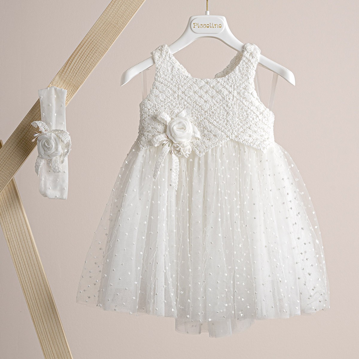Βαπτιστικό φόρεμα Piccolino Thea Ivory