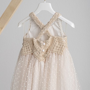 Βαπτιστικό φόρεμα Piccolino Thea Beige