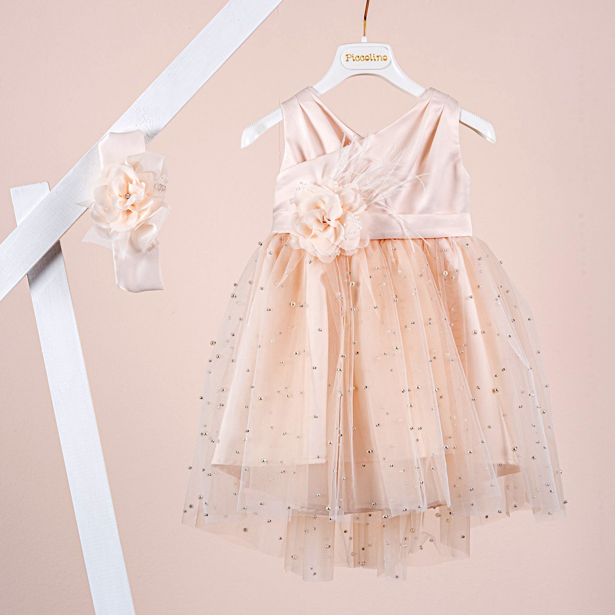 Βαπτιστικό φόρεμα Piccolino Zoe Peach
