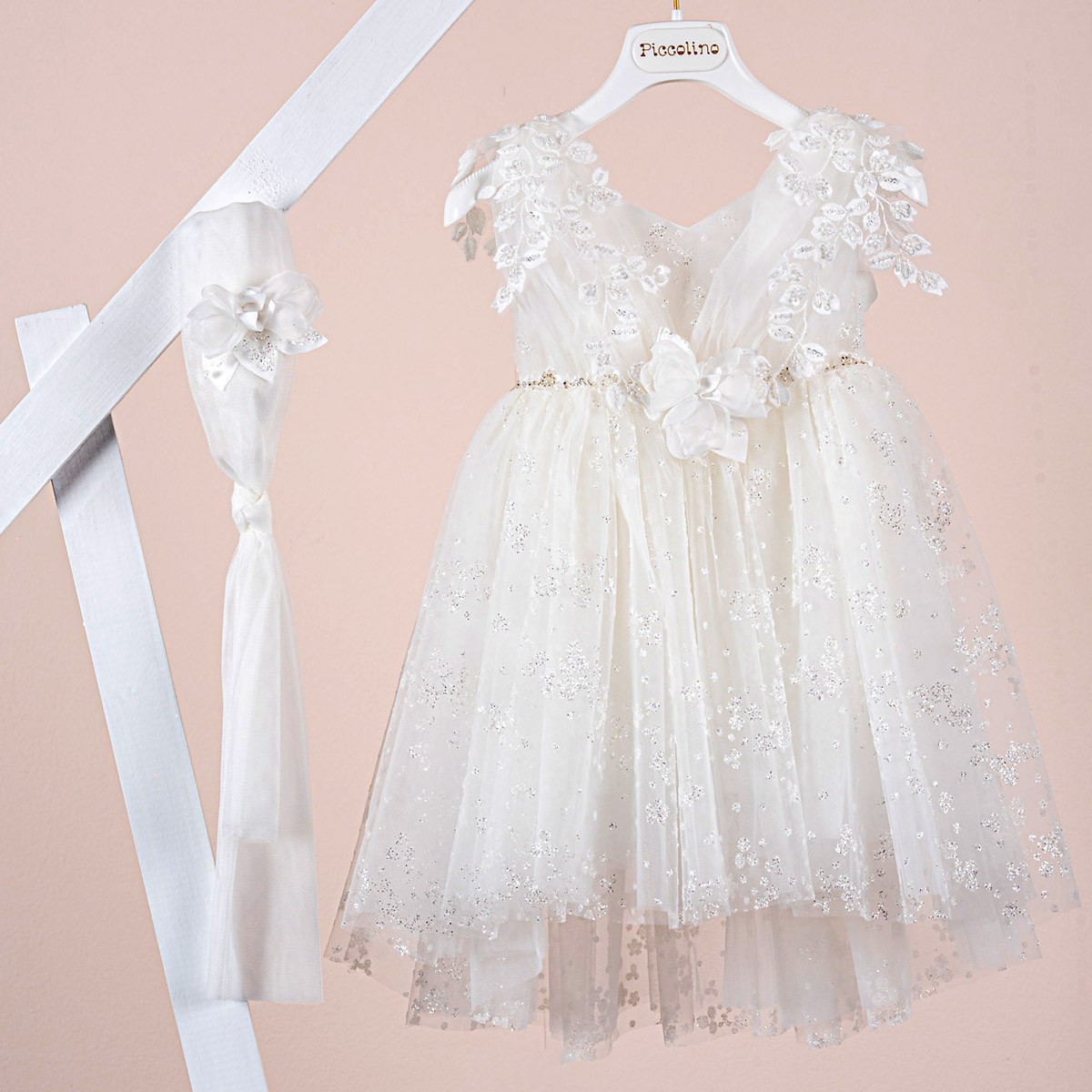 Βαπτιστικό φόρεμα Piccolino Filomena Ivory