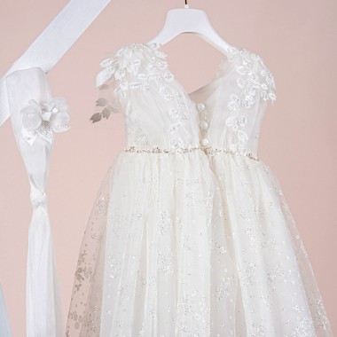 Βαπτιστικό φόρεμα Piccolino Filomena Ivory
