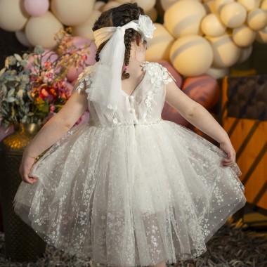 Βαπτιστικό φόρεμα Piccolino Filomena Ivory