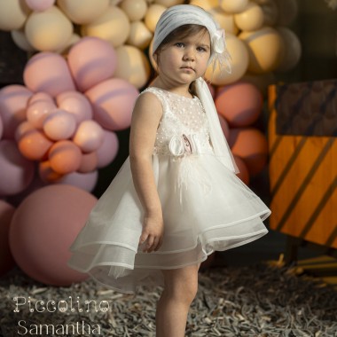 Βαπτιστικό φόρεμα Piccolino Samantha Ivory