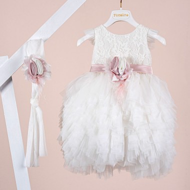 Βαπτιστικό φόρεμα Piccolino Ornella Ivory
