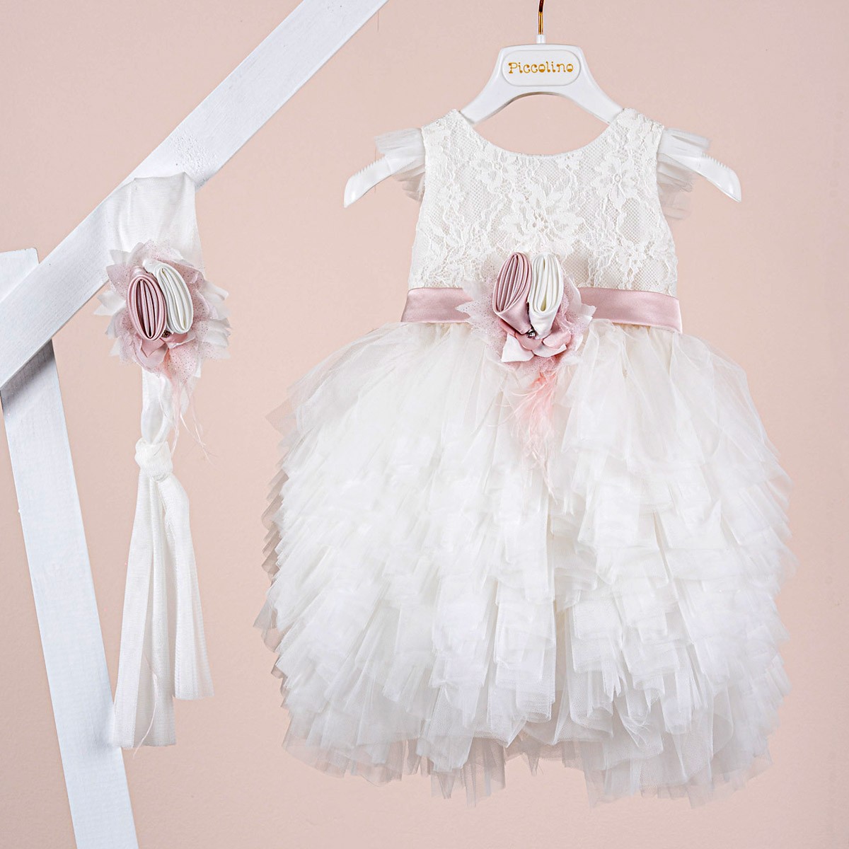 Βαπτιστικό φόρεμα Piccolino Ornella Ivory