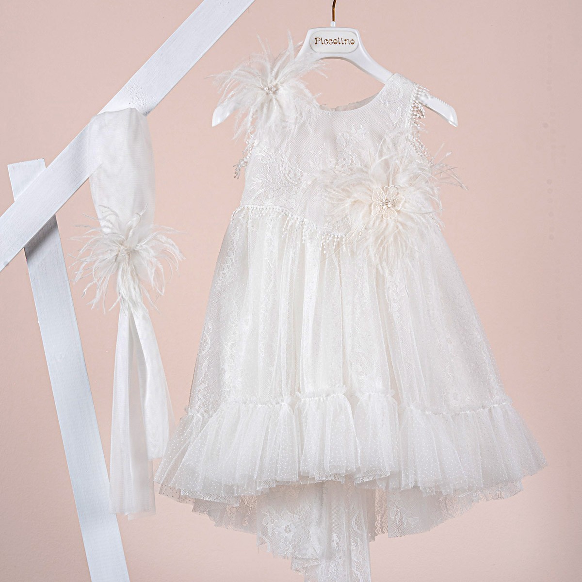 Βαπτιστικό φόρεμα Piccolino Silvia Ivory