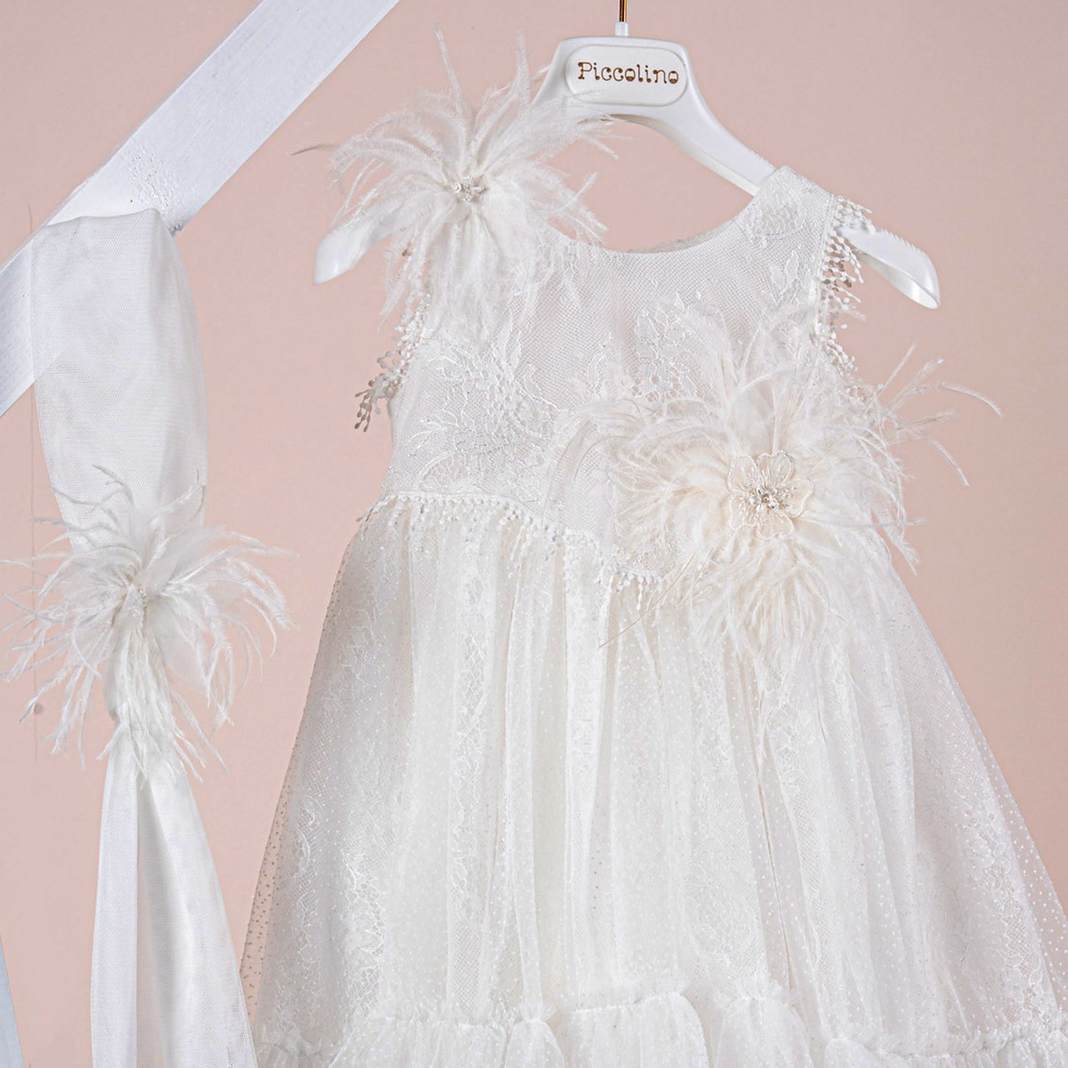 Βαπτιστικό φόρεμα Piccolino Silvia Ivory