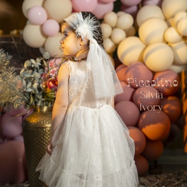 Βαπτιστικό φόρεμα Piccolino Silvia Ivory
