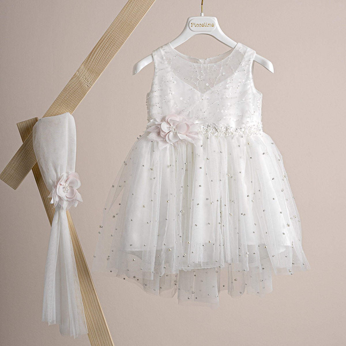 Βαπτιστικό φόρεμα Piccolino Salina Ivory