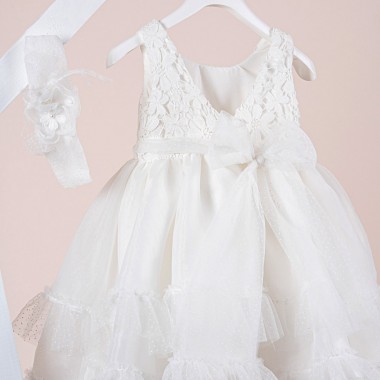 Βαπτιστικό φόρεμα Piccolino Renee Ivory