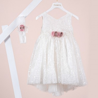 Βαπτιστικό φόρεμα Piccolino Fiorella Ivory