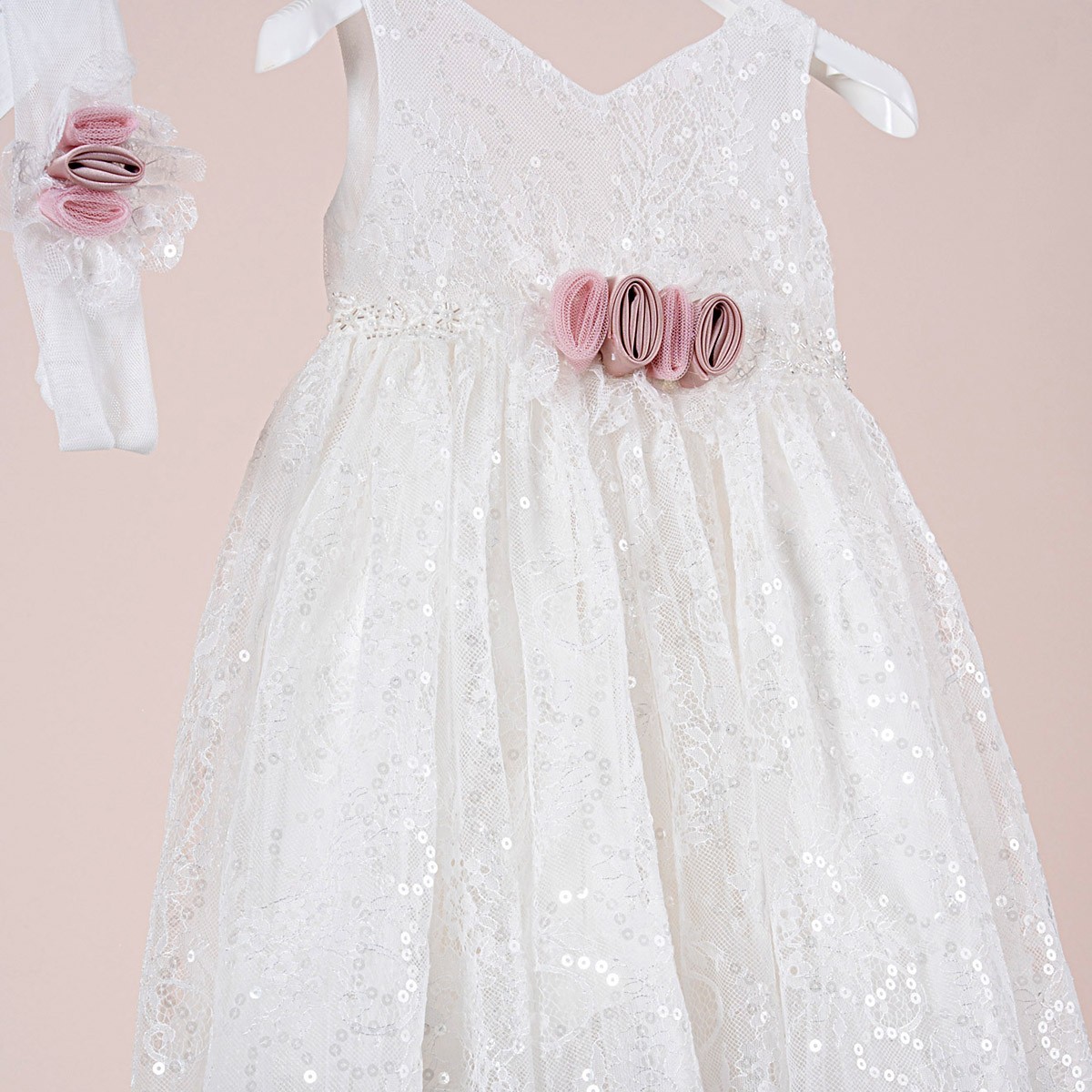 Βαπτιστικό φόρεμα Piccolino Fiorella Ivory