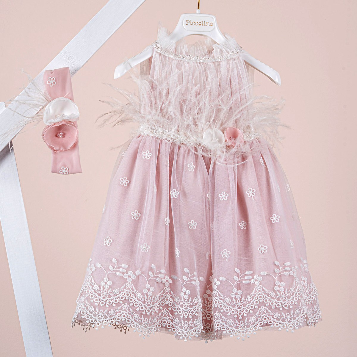Βαπτιστικό φόρεμα Piccolino Melody Pink