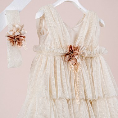 Βαπτιστικό φόρεμα Piccolino Eleanor Gold