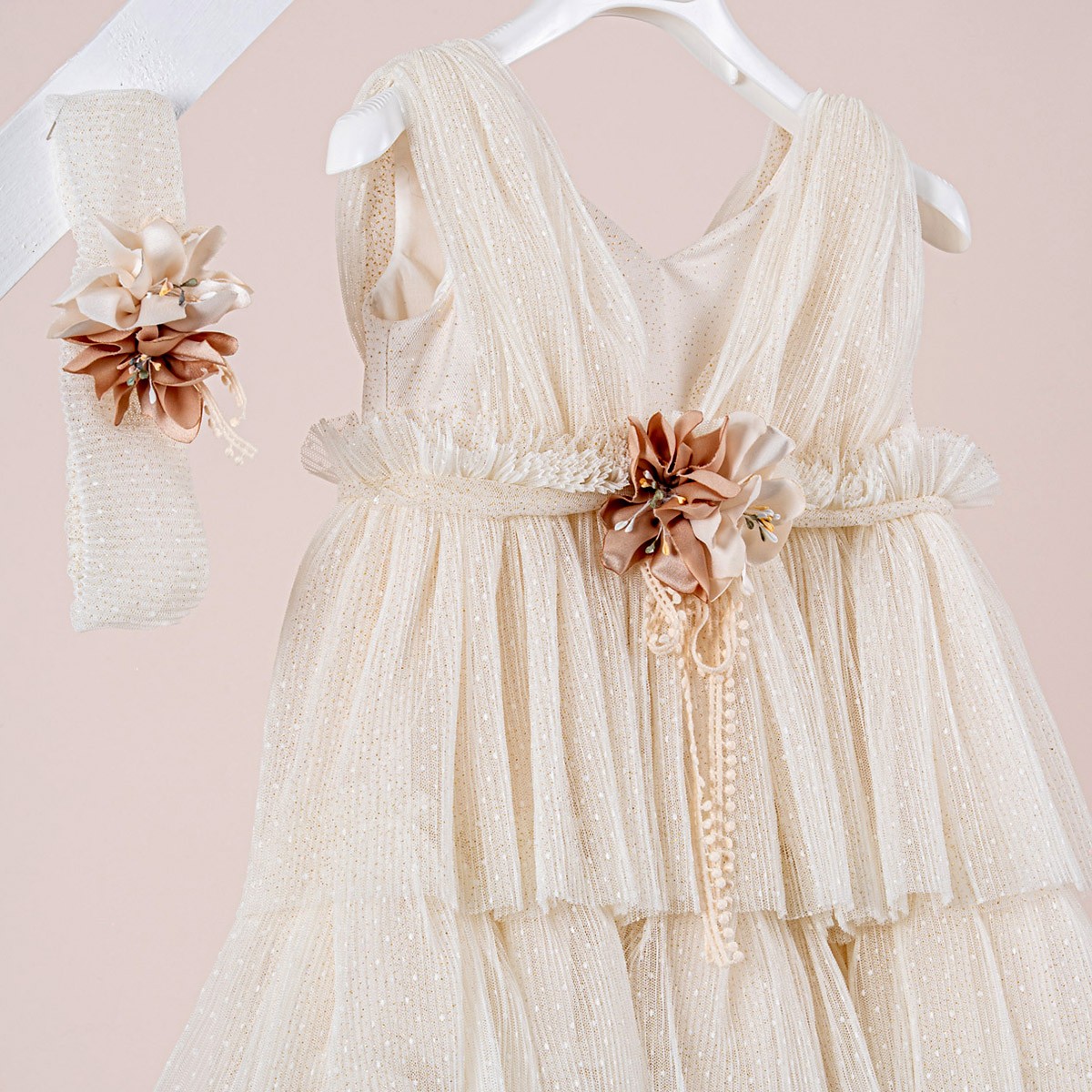 Βαπτιστικό φόρεμα Piccolino Eleanor Gold