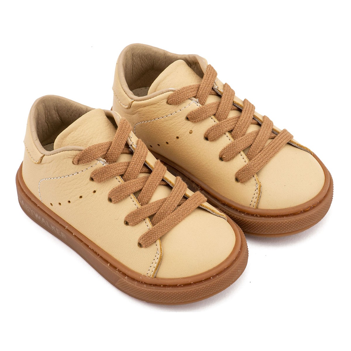 Δετό Δερμάτινο Sneaker BW 4312 Καλαμποκί