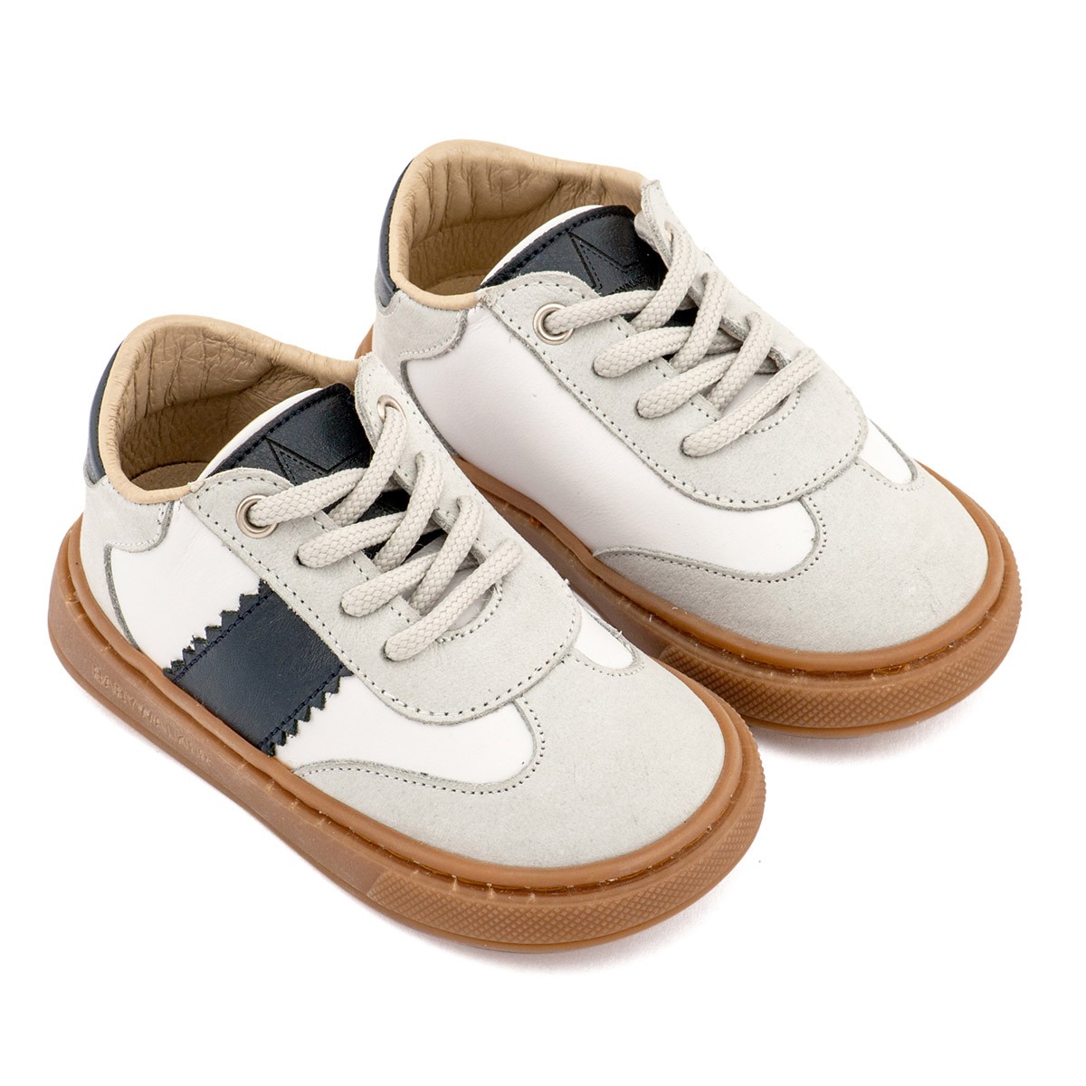 Δίχρωμο Δετά Sneaker EXC5309  Λευκό Μπλε 